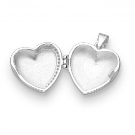 Stříbrný přívěsek / medailon CZ