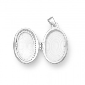 Stříbrný přívěsek - medailon Cubic Zirconia
