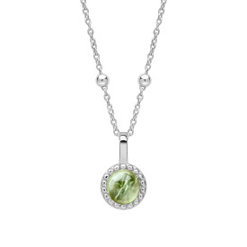 Stříbrný přívěsek Peridot - srpen