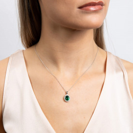 Stříbrný přívěsek + řetízek Diamonfire