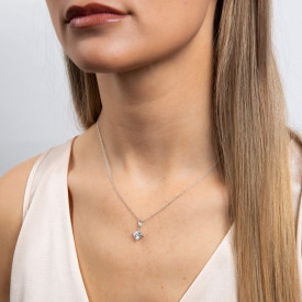 Stříbrný přívěsek + řetízek Diamonfire