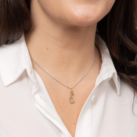 Stříbrný přívěsek s řetízkem Fiorelli silver