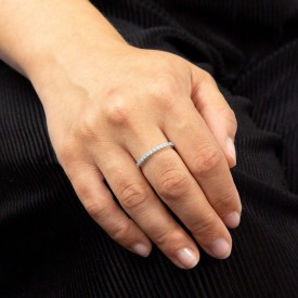 Stříbrný prsten tyrkys