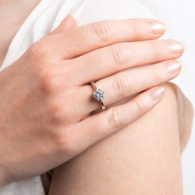 Zásnubní stříbrný prsten Diamonfire
