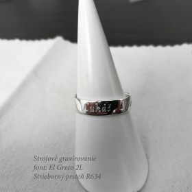 Gravírovanie strieborného prsteňa